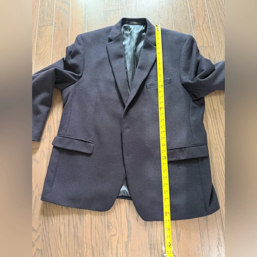 RALPH LAUREN 100% Camel Hair 2 button Classic Blue Sport Coat Size 48R